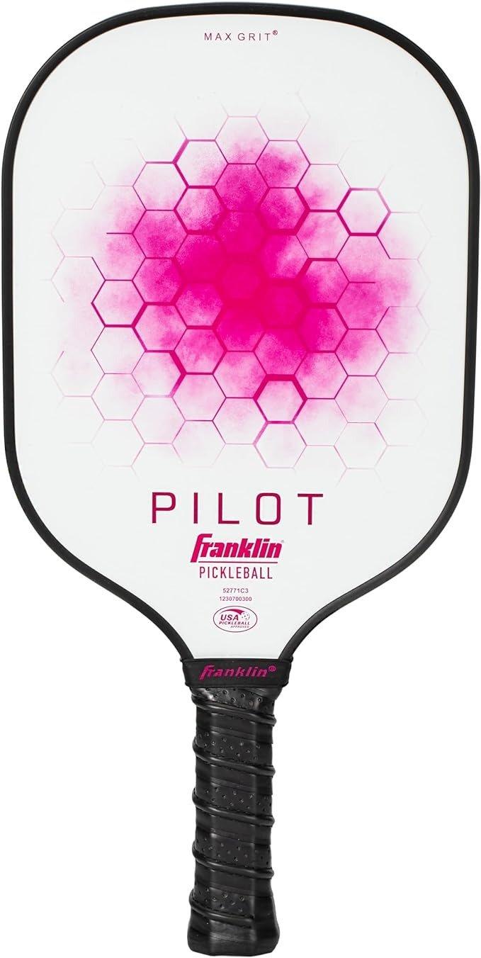 Franklin Sports Pilot Series Fiberglass Pickleball Paddle with MaxGrit